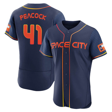 Houston Astros #41 Brad Peacock Navy Blue 2018 Gold Program Cool Base  Stitched MLB Jersey em 2023