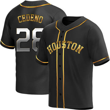 Cesar Cedeno Houston Astros Men's Navy Backer Long Sleeve T-Shirt 