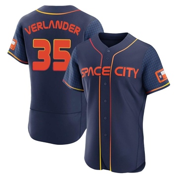 Youth Houston Astros Justin Verlander 35 White 2022-23 World Series Jersey  - Bluefink