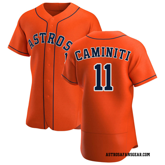 Men's Ken Caminiti Houston Astros Replica White Home Jersey