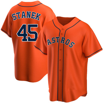 Men's Houston Astros #45 Ryne Stanek Orange 60th Anniversary Flex Base  Stitched Baseball Jersey on sale,for Cheap,wholesale from China