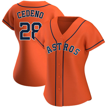 Cesar Cedeno Houston Astros Women's Navy Roster Name & Number T-Shirt 