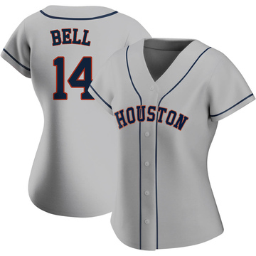 Derek Bell Houston Astros Women's Backer Slim Fit T-Shirt - Ash