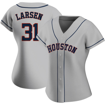 Don Larsen Houston Astros Men's Navy Backer Long Sleeve T-Shirt 