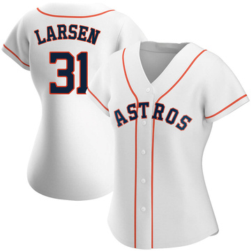 Don Larsen Houston Astros Men's Navy Backer Long Sleeve T-Shirt 