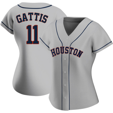 Men's Evan Gattis Houston Astros Replica White Home Jersey