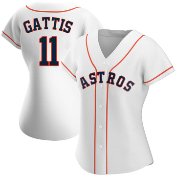Men's Evan Gattis Houston Astros Replica Gray Road Jersey