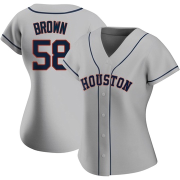 Youth Hunter Brown Houston Astros Replica Brown Navy 2022 City