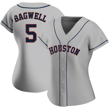 Nike Men's Houston Astros Jeff Bagwell #5 Navy Cooperstown V-Neck Pullover  Jersey