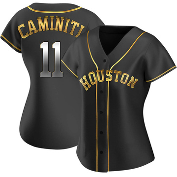 MAJESTIC  KEN CAMINITI Houston Astros 1999 Throwback Away Baseball Jersey