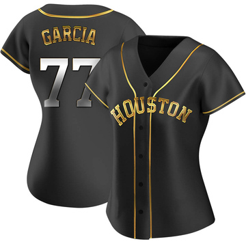 Youth Luis Garcia Houston Astros Replica Navy Alternate Jersey