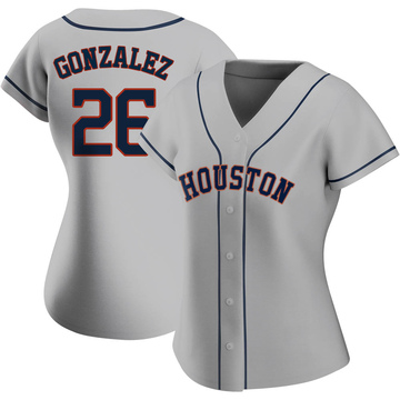 Luis Gonzalez Houston Astros Women's Navy Roster Name & Number T