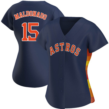 Martin Maldonado Houston Astros Men's Navy Backer Long Sleeve T-Shirt 