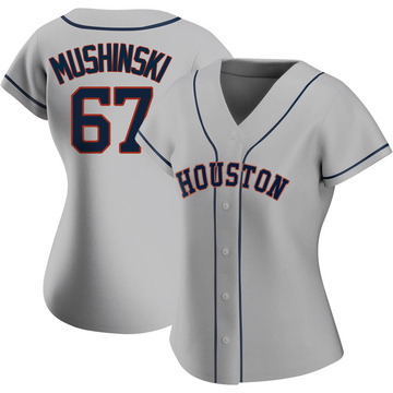 Men's Parker Mushinski Houston Astros Authentic Gray Road Jersey