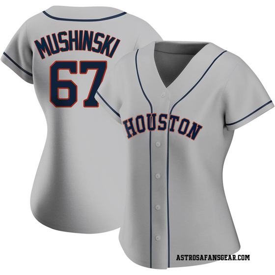 Men's Parker Mushinski Houston Astros Authentic Gray Road Jersey