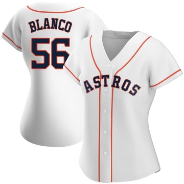 Ronel Blanco Houston Astros Men's Orange Roster Name & Number T-Shirt 