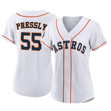 Ryan Pressly Houston Astros Women's Navy Roster Name & Number T-Shirt 