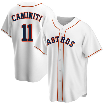 MAJESTIC  KEN CAMINITI Houston Astros 1999 Throwback Away Baseball Jersey