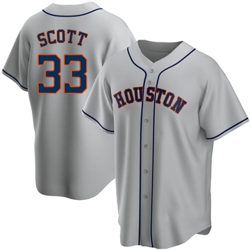 Mike Scott Houston Astros Men's Navy Backer Long Sleeve T-Shirt 