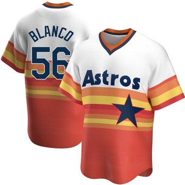 Ronel Blanco Houston Astros Youth Orange Roster Name & Number T-Shirt 